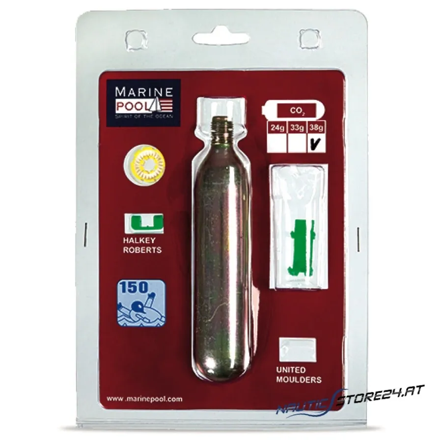 Marinepool Replacement Cartridge Set for Automatic Vest HR euro | Version: 33 g spare cartridge set