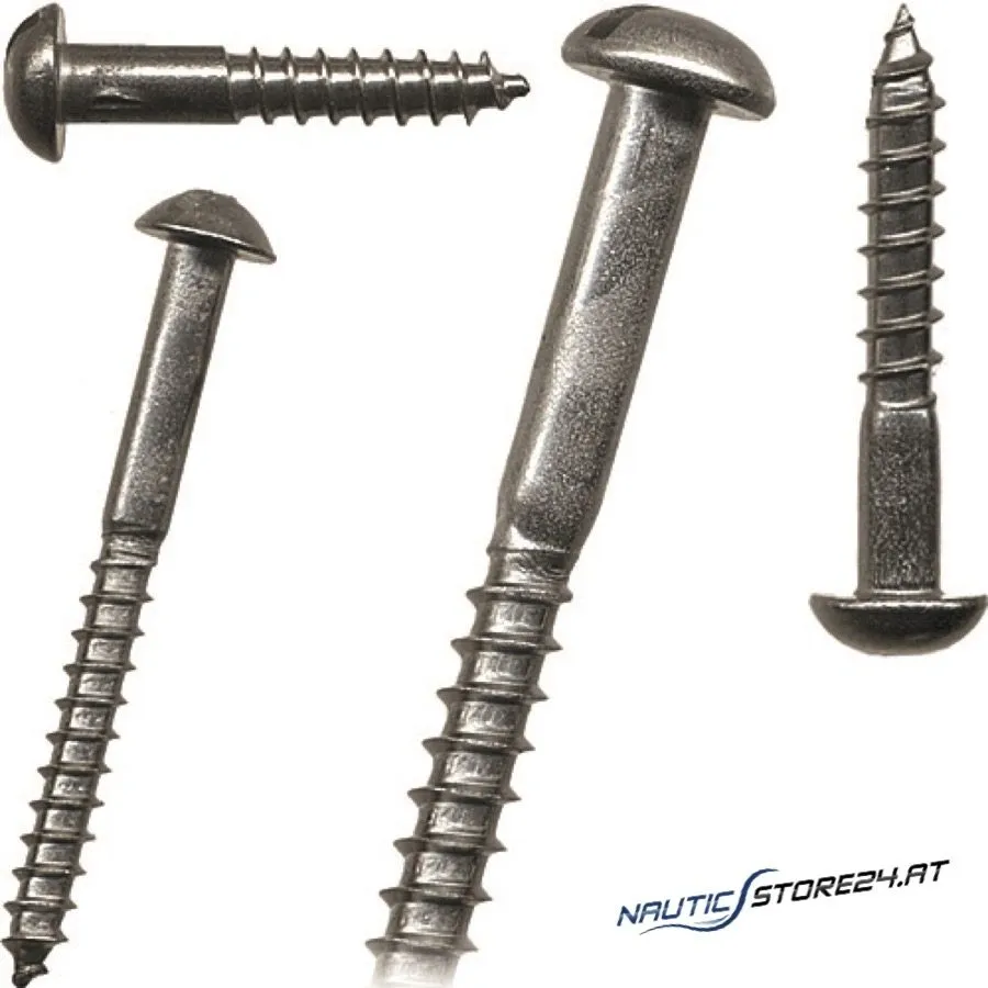 Niro Wood Screws Semicircular Head | Dimensions: 3.5x20mm