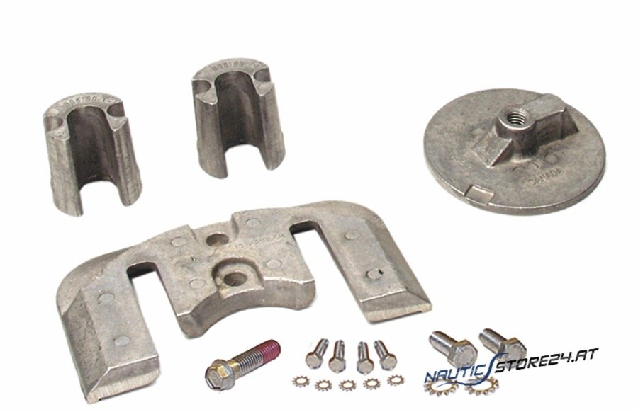 Mercury/Quicksilver Anode Set Aluminum for Bravo Two / Bravo Three Gearbox (97-888761Q03)