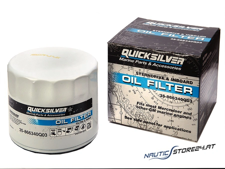 Mercury/Quicksilver Oil Filter for Mercruiser R4/R6/V6/V8 866340K01 (35-866340Q03)