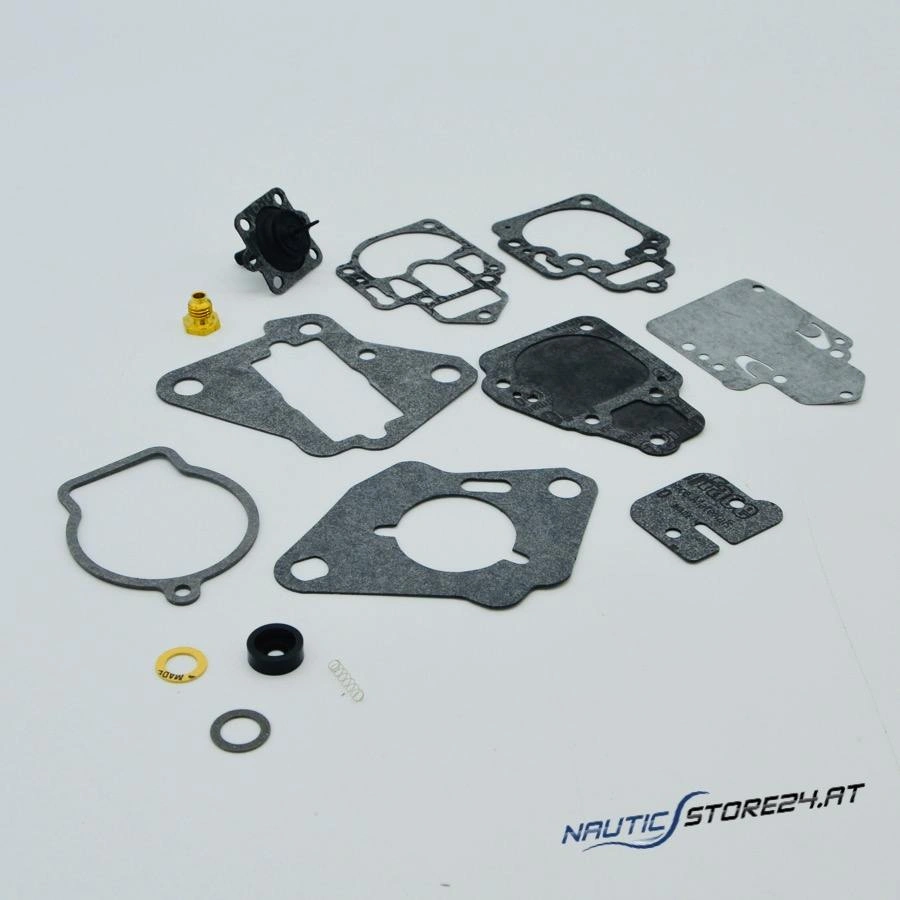 Mercury/Quicksilver Carburetor Gasket Kit for WMC Carburetor 6-25hp 2-stroke (1395-97611)