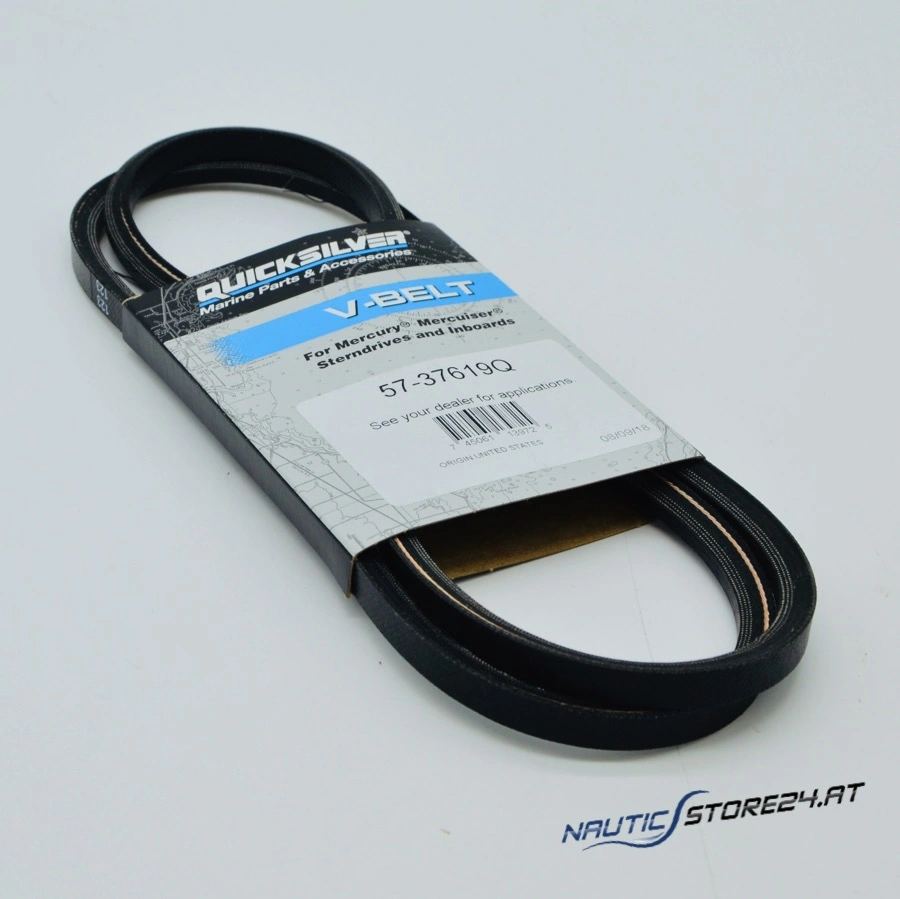 Mercury/Quicksilver V-Belt Power Steering for Mercruiser V6 and V8 Engines (52 inch/1321mm) (57-37619Q)
