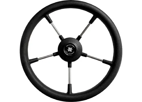 Teleflex Stainless Steel Steering Wheel Como Black Niro