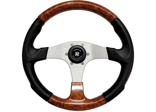 Teleflex Mahogany Steering Wheel Evolution Black Wood
