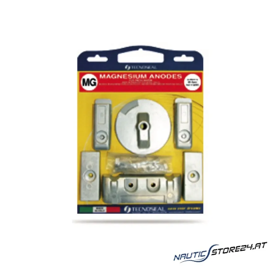 Tecnoseal Magnesium Anode Set for Mercruiser Bravo II-III