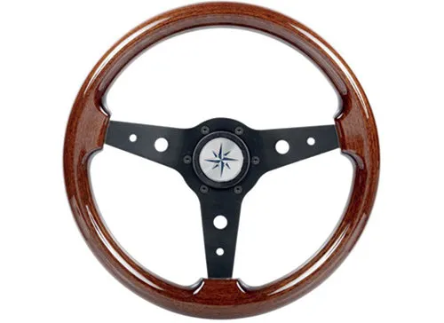 Mahogany steering wheel Montreal Seastar