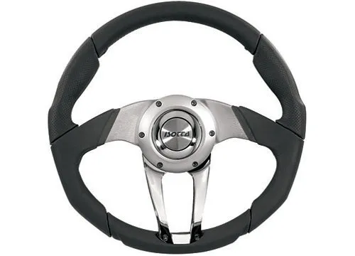 Isotta Comfort Steering Wheel Allowance Black Leather/Metal