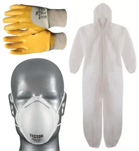 Fine dust mask with rubber bands