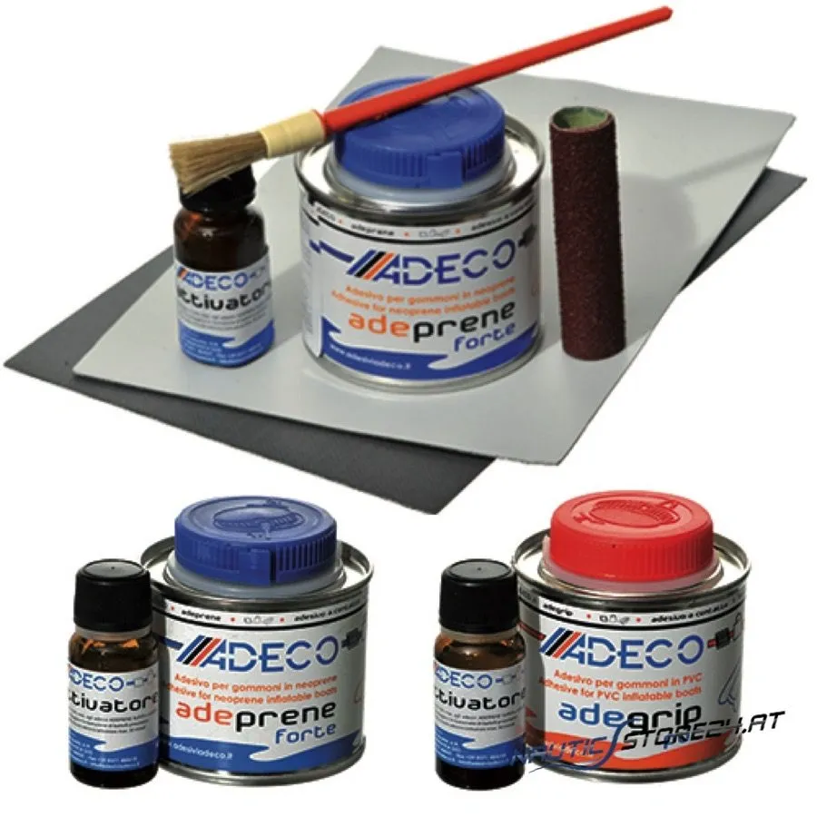 Yachticon Inflatable Boat Repair Kit Professional | Design: Neoprene, Hypalon, Synotex, grey