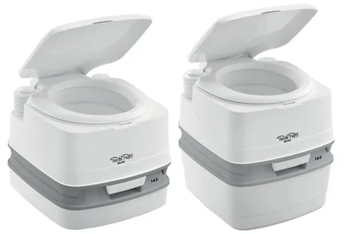 Thetford Porta-Potti mechanic (bellows) | Version: Fresh water 15l, waste water 21l, 383x414x427 (W/H/D)mm, wt. 3.9kg