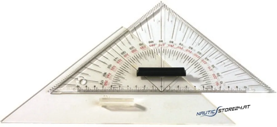Course triangle with handle | Design: Course triangle, glass thickness 2mm, hyptenuse length 270mm