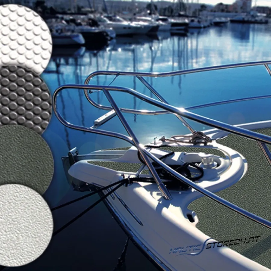 GISATEX Antislide Decking - Roll width 1.4m | Color: white, studded