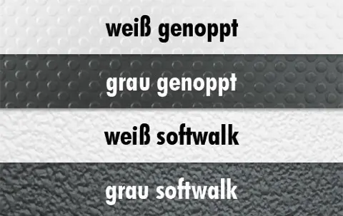 GISATEX Antislide Decking - Roll width 1.4m | Color: white, studded