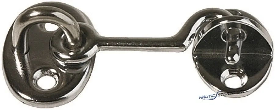 Cabin hook Brass chrome-plated | Length: 55mm