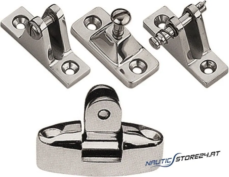 Folding Hood Footpiece Niro | Version: 90° deck mounting