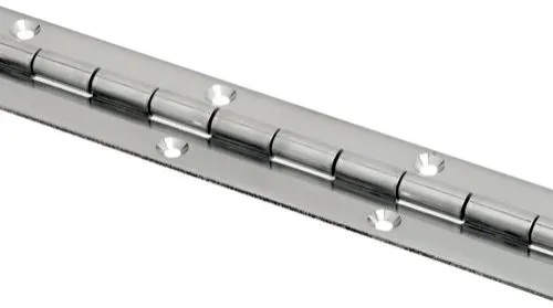 Stainless steel piano hinge Design: Material thickness 0.8mm, width 30mm