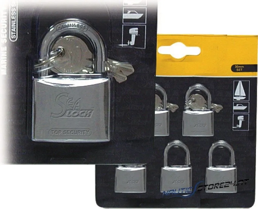 Lalizas Padlock Niro | Version: 30x12x49 (eye Ø 15)mm, 1pc/pack