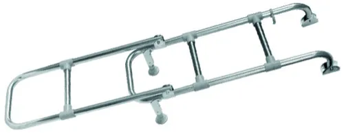 Stainless steel folding ladder, 3-step model