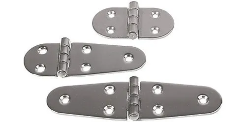 Stainless steel hinge Series 38 | Design: Material thickness 2mm, length 105mm, width 38mm