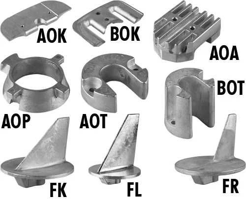 Zinc Anode for Mercruiser | Design: Zinc Plate Cavitation Plate Alpha One (1)