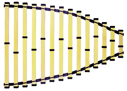 Bedflex slatted frame set | Design: 14 slats, 2000x900x8mm