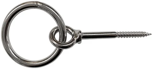 Ring bolts with wooden thread