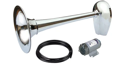 Compressor horn, chrome-plated