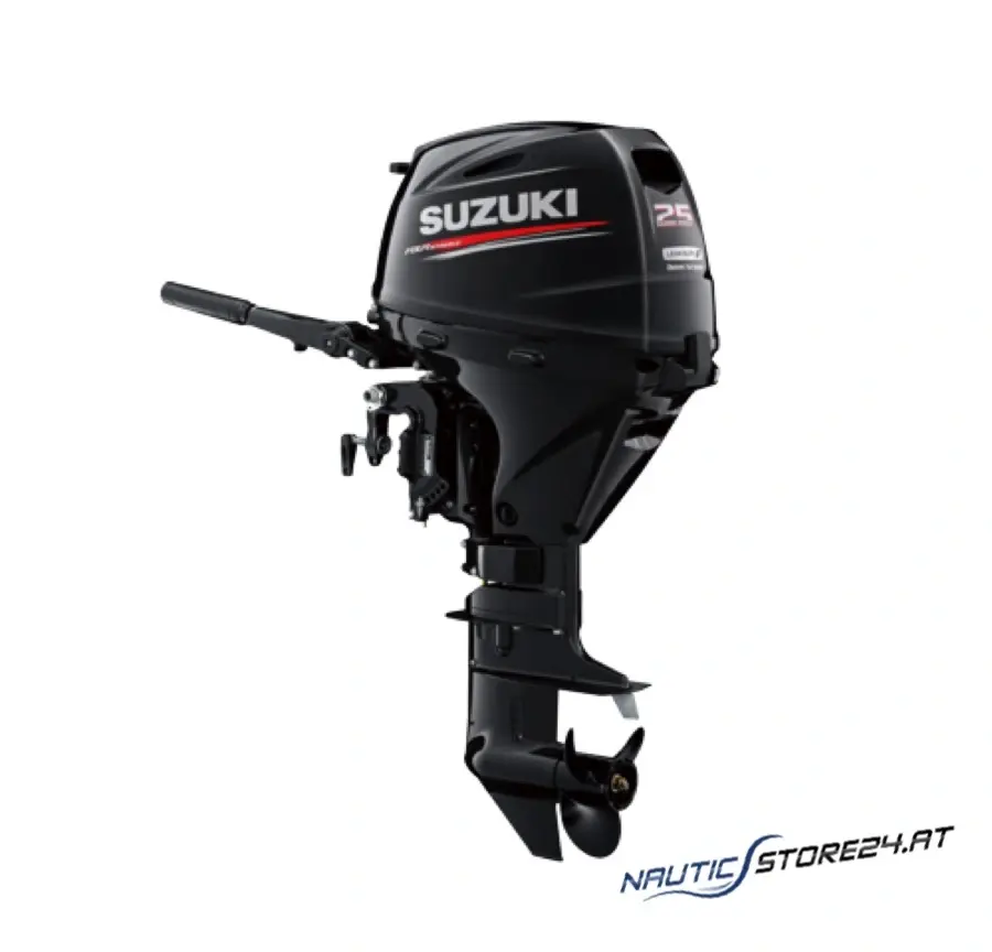 Suzuki DF25AS (25 hp / 18.4 kW) outboard motor Model: S-short shaft Tiller control